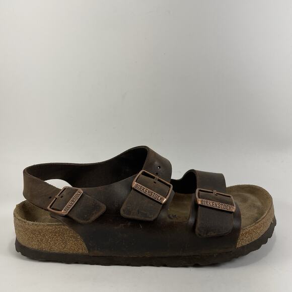 Birkenstock Shoes - Birkenstock Milano Backstrap Sandals Womens Size 39 US Size 8-8.5 Brown Leather